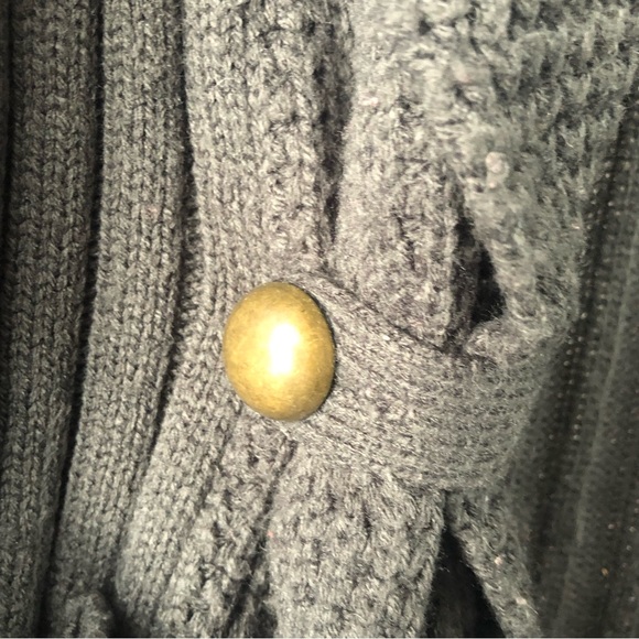 SWEATER - Women's Love By Design Black Ribbed Waffle Knit Sweater. Size XL - Picture 9 of 16